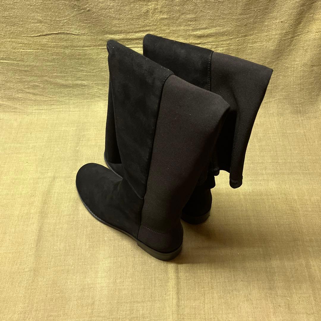 【まめ】23.5cm スチュアート ワイツマン 5050 ニーハイブーツ