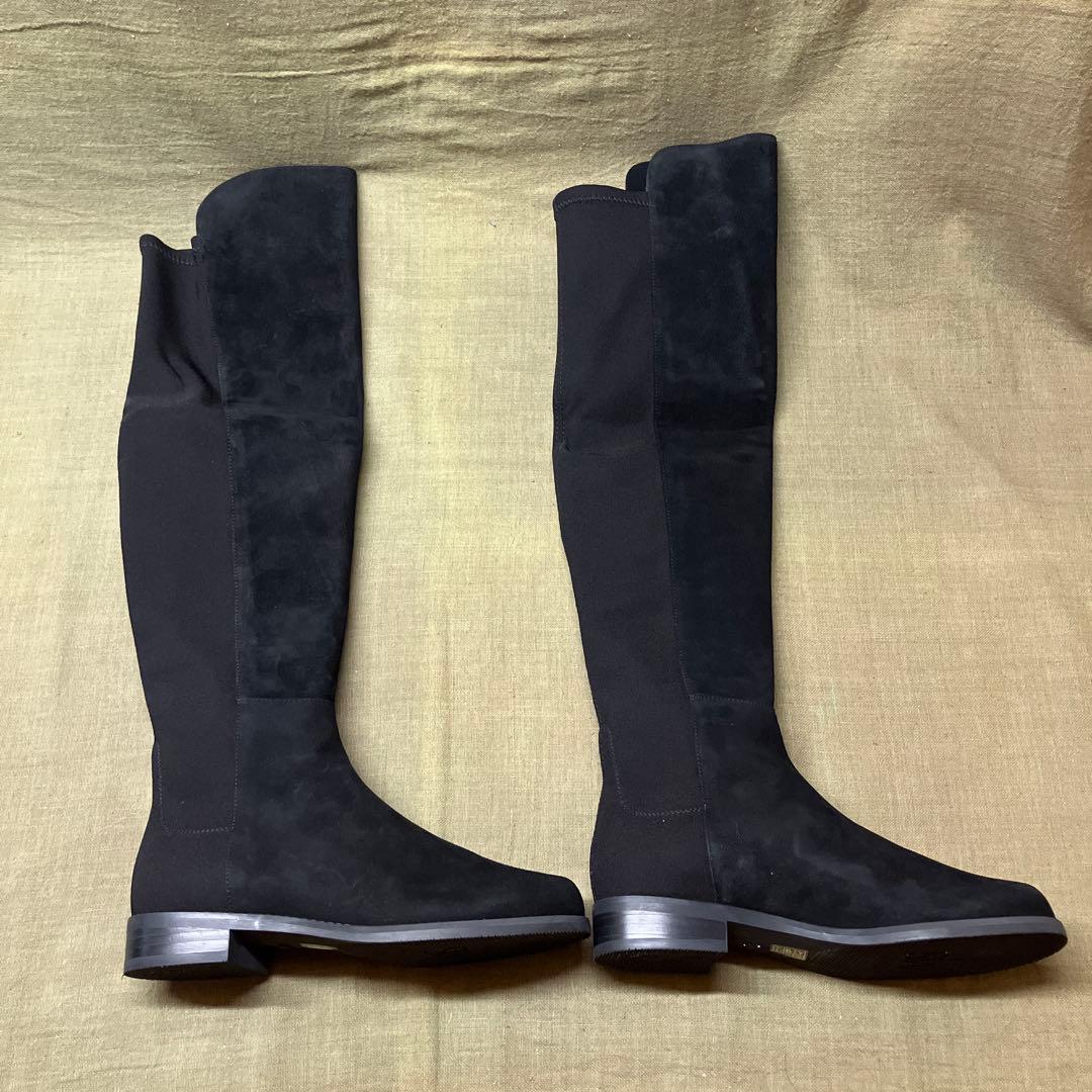 【まめ】23.5cm スチュアート ワイツマン 5050 ニーハイブーツ