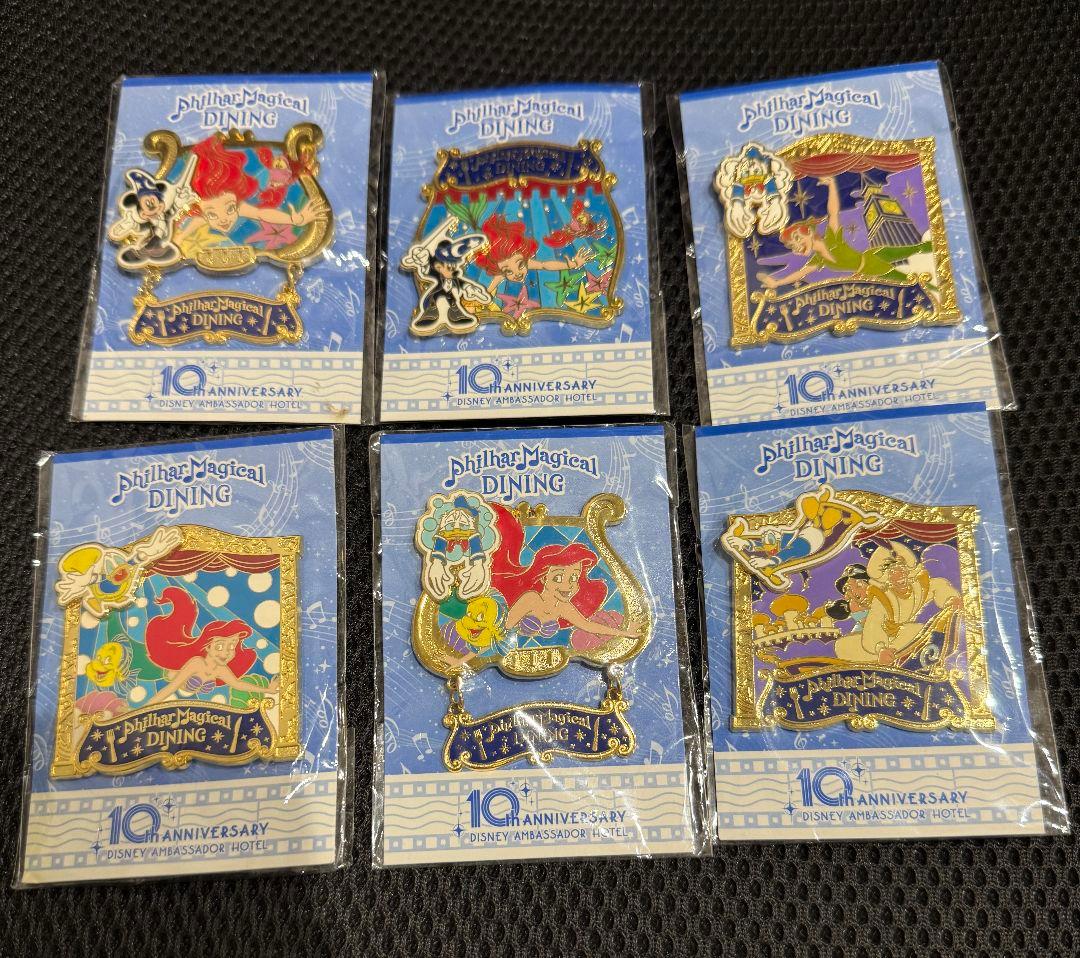 Disney ピンバッジ まとめ売り　ディズニー　大量　アリエル ディズニー リトルマーメイド 2点 セット ピンバッジ アリエル ピンズ