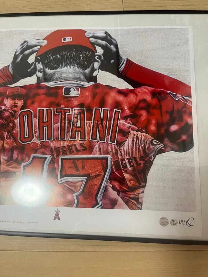 大谷翔平by ローレン テイラー直筆サイン入りポスター - メルカリ