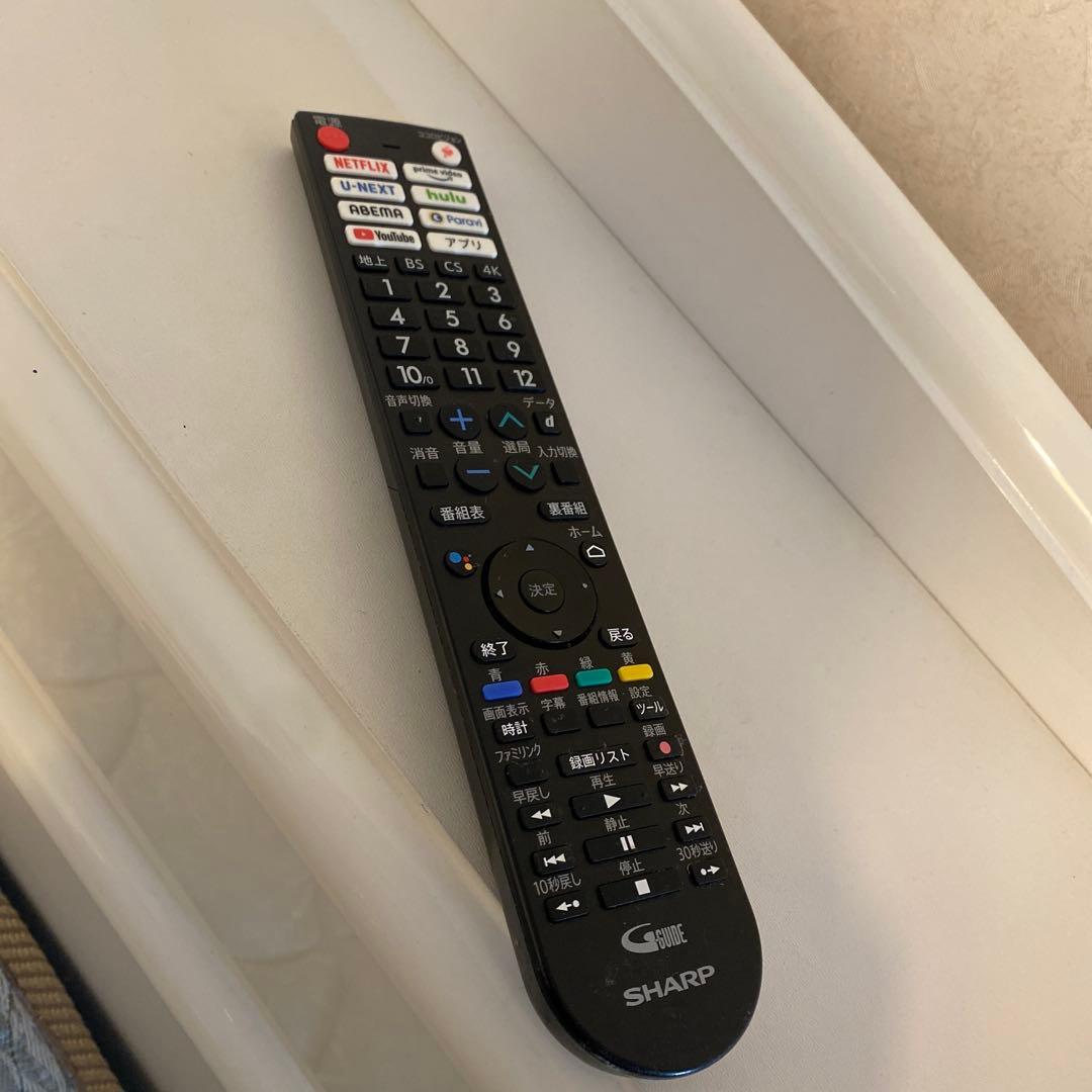 ジャンク品)SHARP 2022年製 43V型4K液晶テレビ ※リモコン付きの通販は