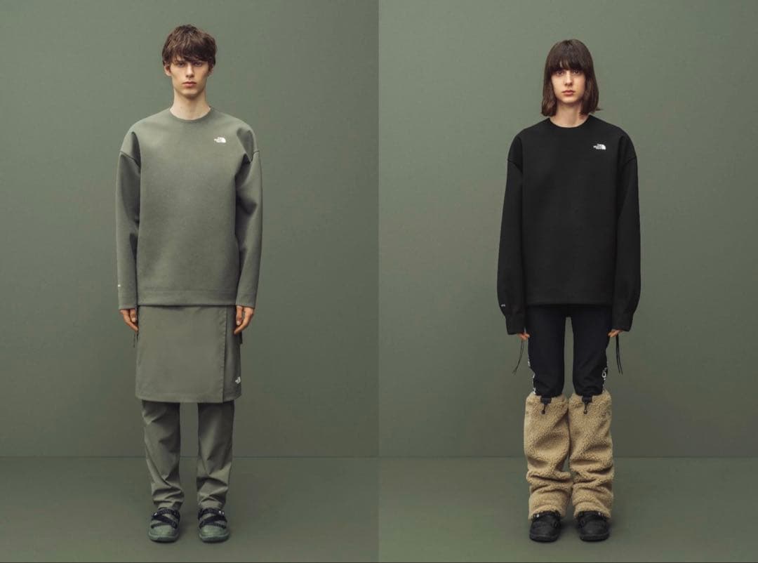 THE NORTH FACE × HYKE ボア レッグウォーマー オリーブ - メルカリ