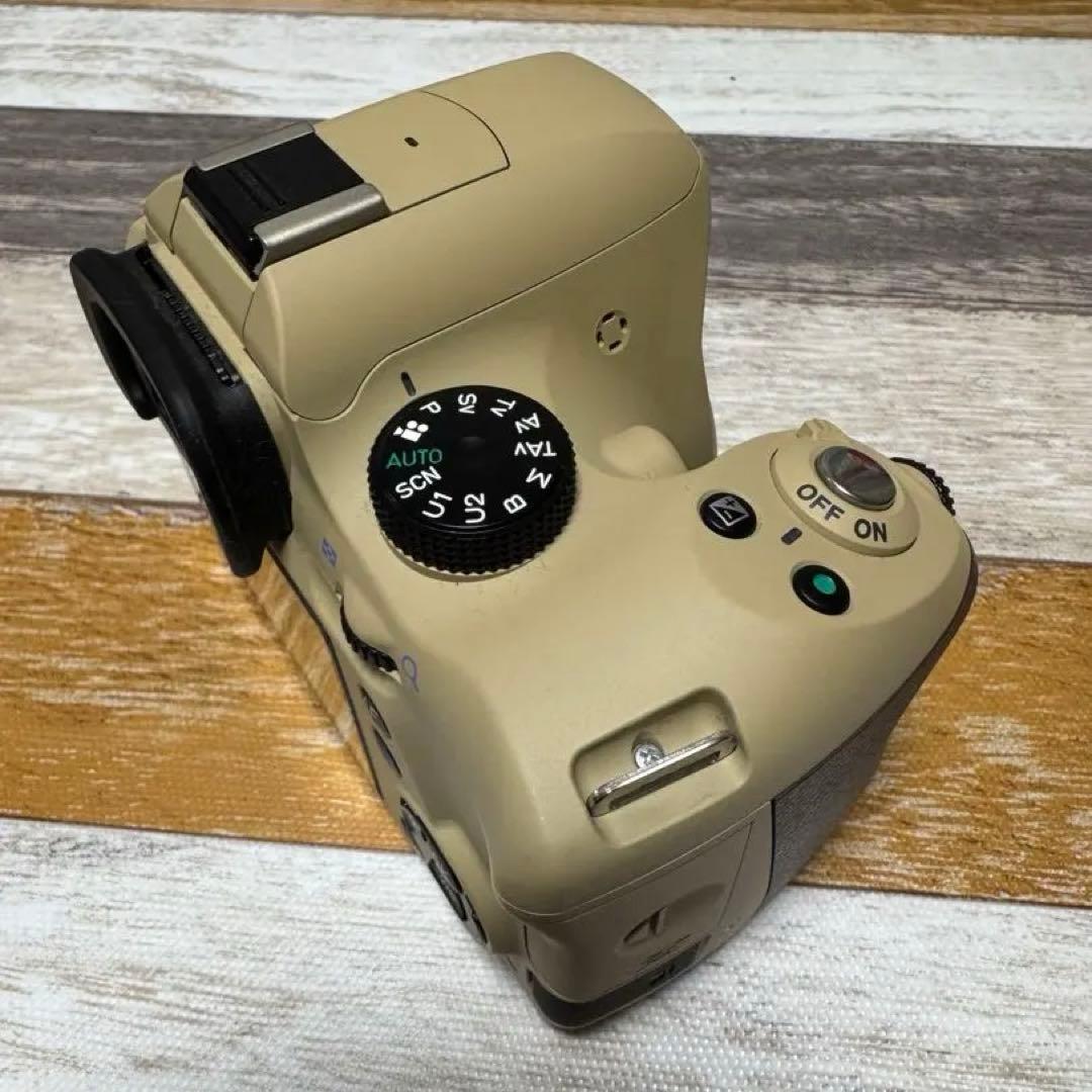 《オーダーカラー》PENTAX K-50 サンドベージュ×ブラウンラバー 本体