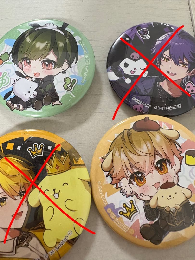シクフォニ×サンリオ 缶バッチ - メルカリ