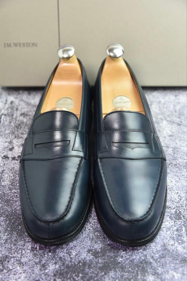 J.M.WESTON　#180　シグネチャーローファー　6　ネイビー　11ラスト