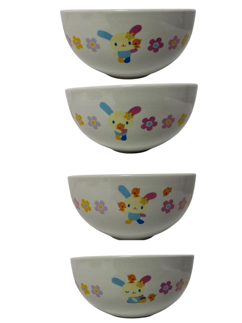 平成レトロ】未使用 2005年 サンリオ ウサハナ どんぶり 茶碗セット