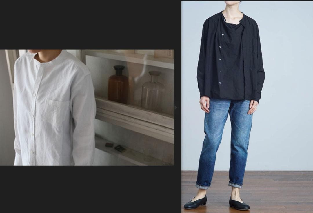 ARTS&SCIENCE Fake Shirt フェイク シャツ ノーカラー - メルカリ