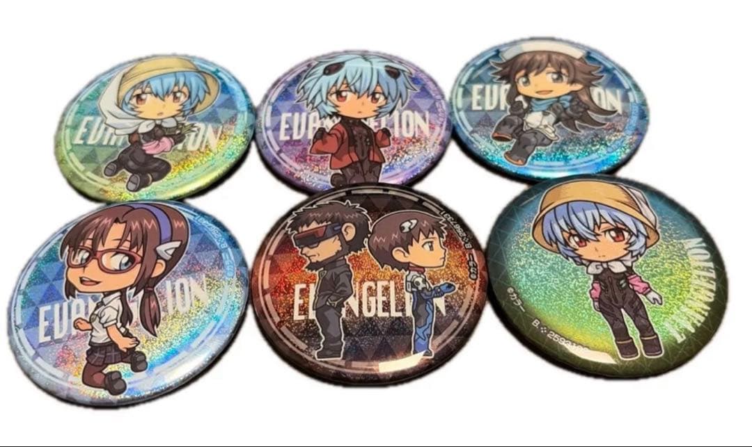 エヴァンゲリオン 缶バッジ 6個セット - メルカリ