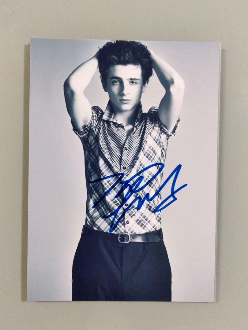 セール中…ティモシーシャラメ直筆サイン入り2Lサイズ写真…名もなき者