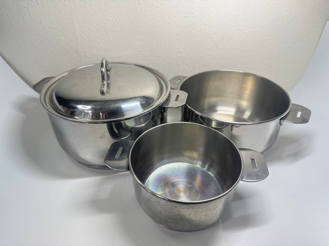 LAGOSTINA ステンレス 両手鍋 3点セット 14•18•20cm - メルカリ