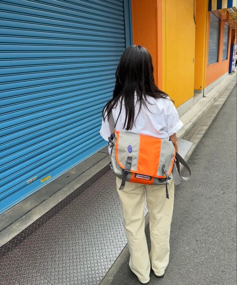 TIMBUK2 メッセンジャーバック オレンジ グレー 古着 - メルカリ