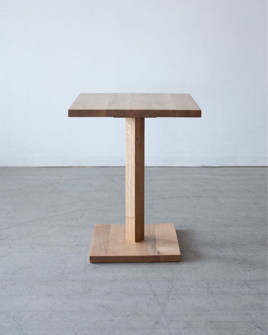 サイドテーブル43 カク ナラ材オイル塗装 オーク