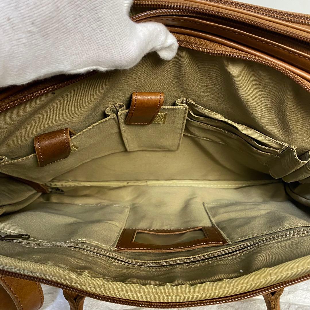 エルエルビーン ビジネスバッグ ブリーフケース 2WAY レザー ブラウン