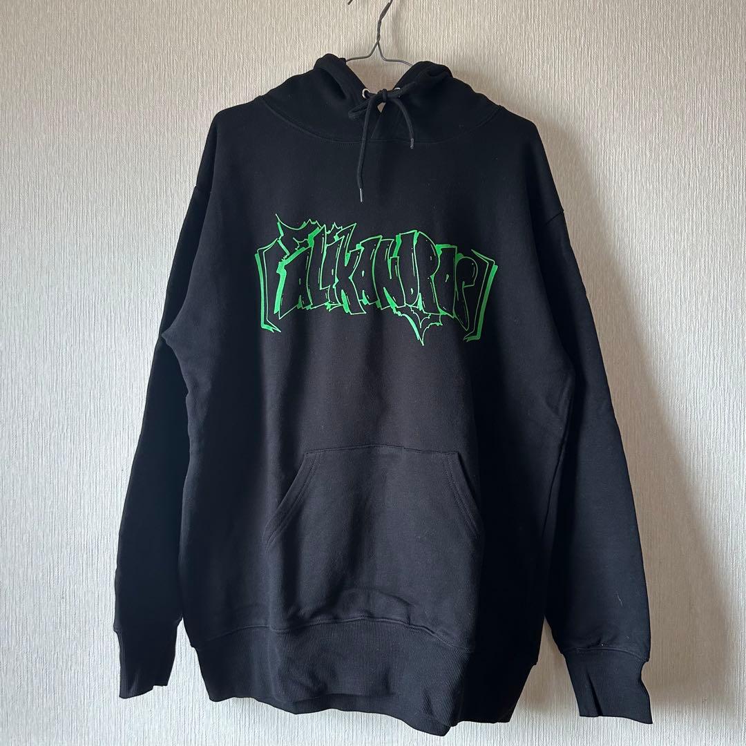 値下げ不可】[ALEXANDROS] パーカー 黒 ドロスくん Lサイズ - メルカリ