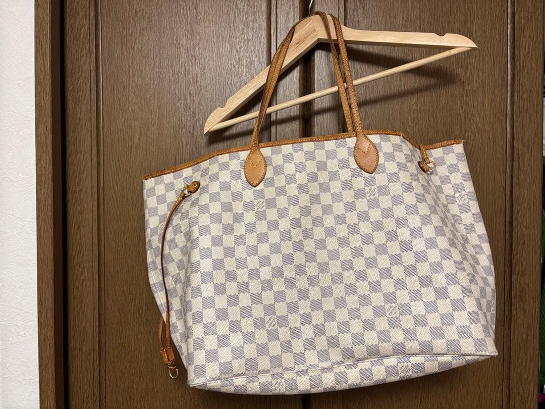 ルイヴィトン ネヴァーフルMM ダミエアズール 正規品 ジャンク ネヴァーフル ルイヴィトン LOUIS VUITTON ダミエ アズール ネヴァー