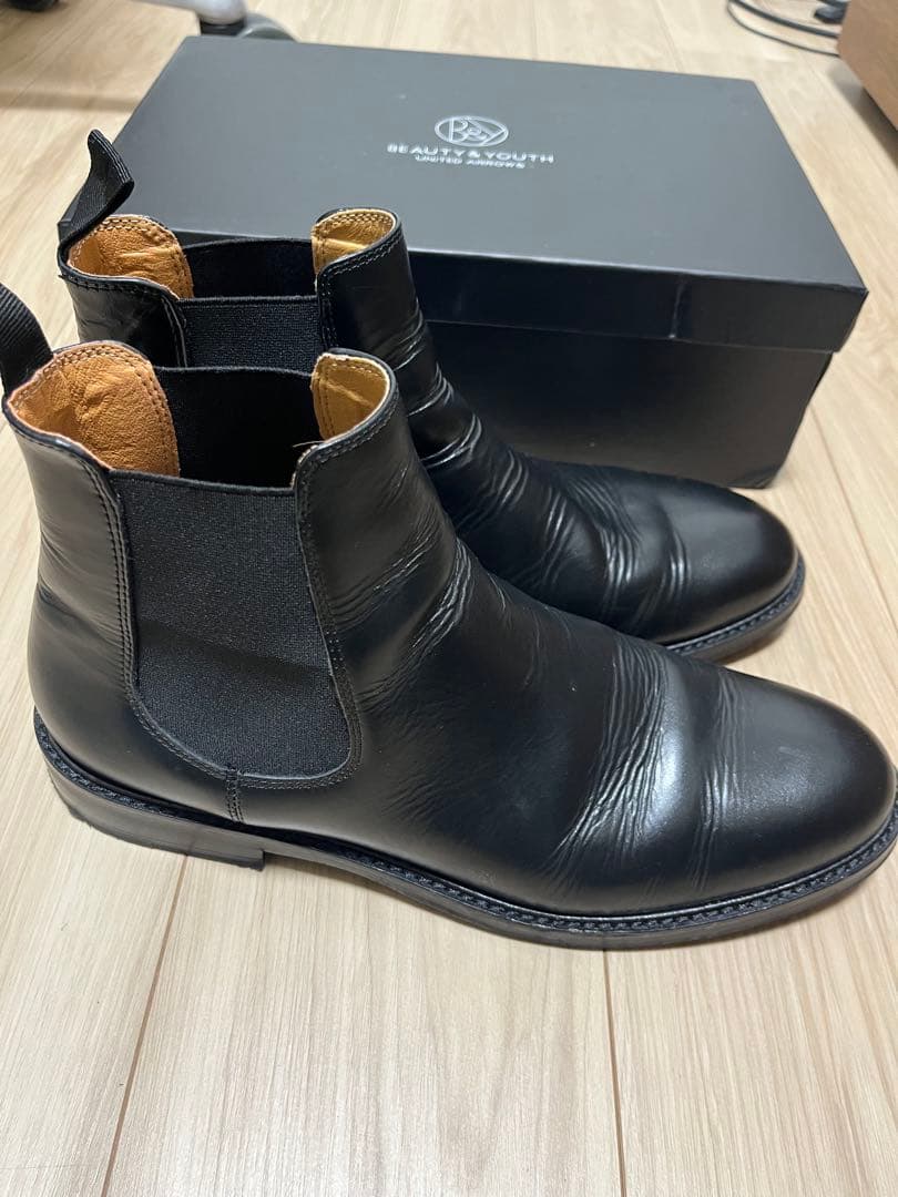 美品 BEAUTY&YOUTHサイドゴアブーツ　28.0cm