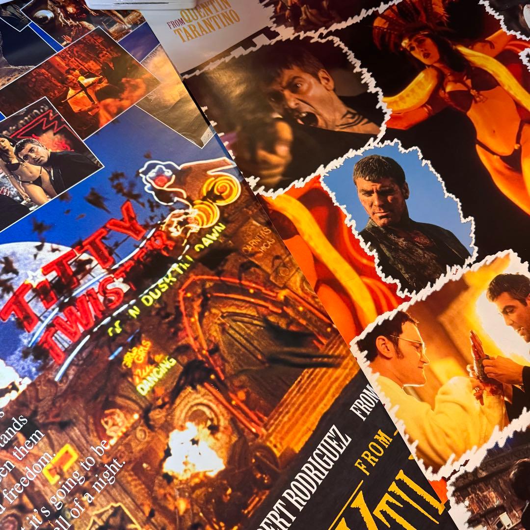 映画 フロム・ダスク・ティル・ドーン ポスター３枚セット 当時物 映画 フロム・ダスク・ティル・ドーン ポスター3枚セット 当時物