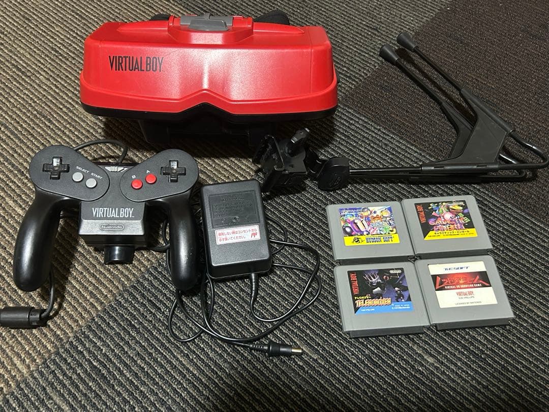 バーチャルボーイ　本体+コントローラー・ゲーム4本 2026年最新】バーチャルボーイ コントローラーの人気アイテム - メルカリ