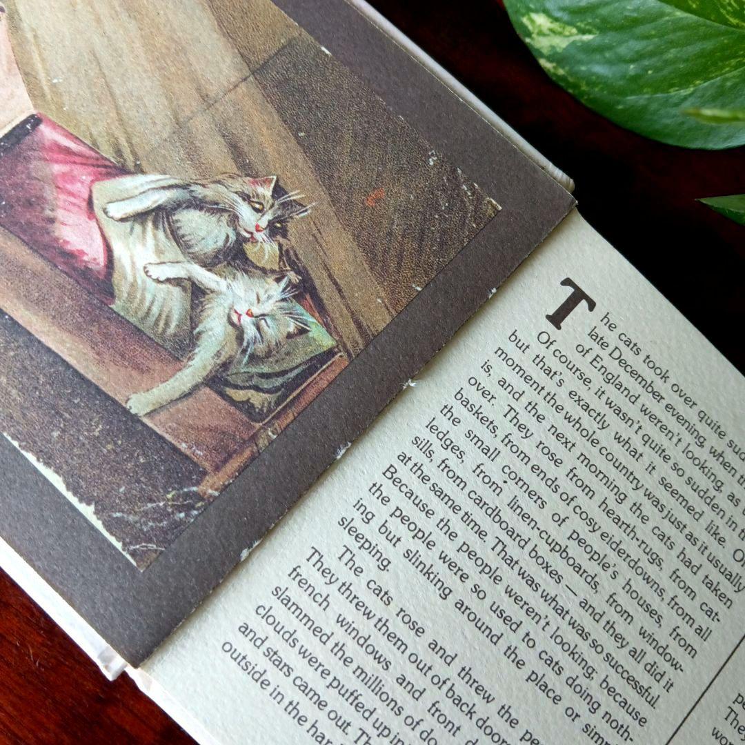 洋書古書 希少 猫の国 アート 画集 ポストカード イラスト ヴィンテージ