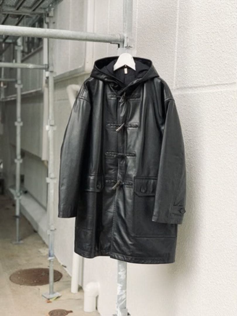 CCU ARIO ARIO DUFFLE COATレザーダッフルコート サイズ2 - メルカリ
