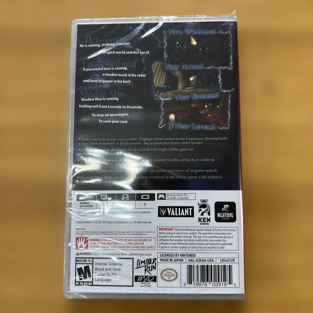 Shadowman シャドウマン 新品未開封 ニンテンドースイッチ