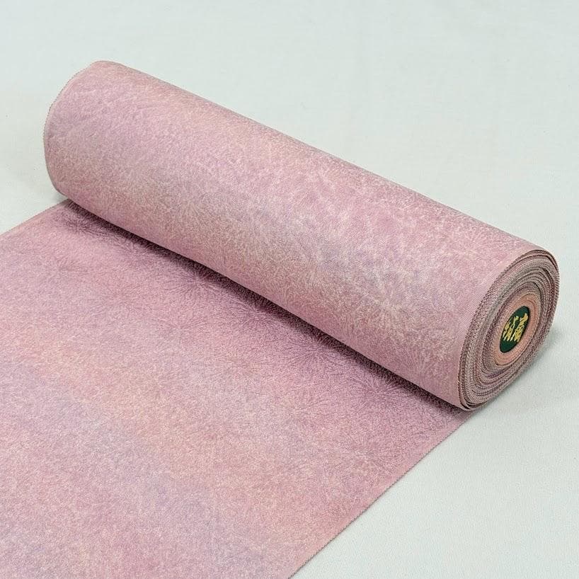 ゆりのはな 色無地着尺 絹扇 反物 八掛付き 紋ちりめん 堅牢染 正絹