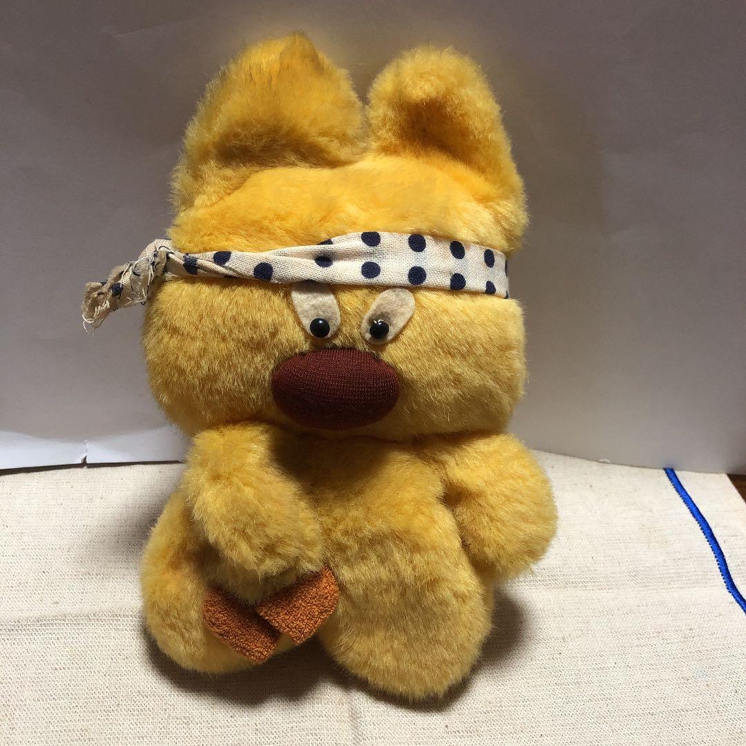 昭和レトロ ヴィンテージ ファンシー キツネ ぬいぐるみ 中古品 ②