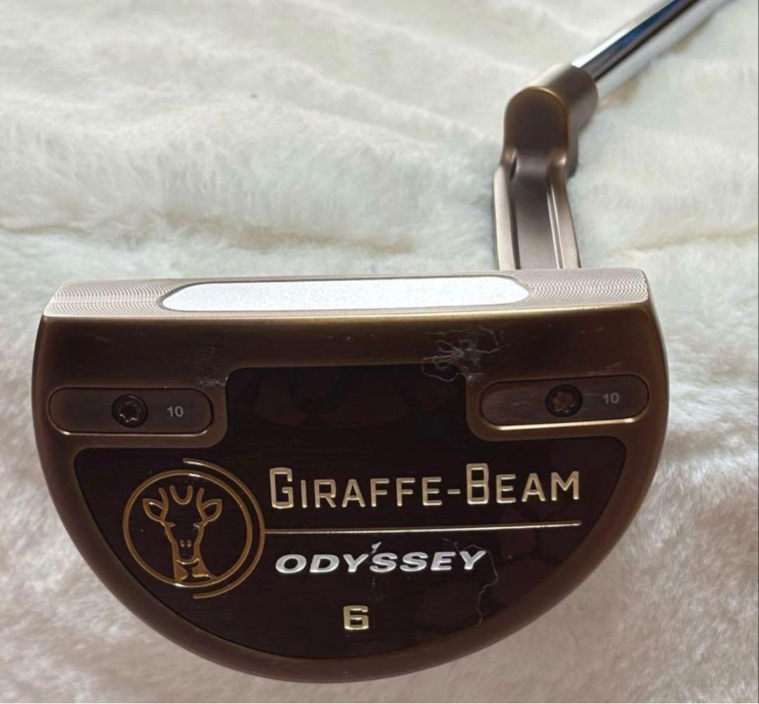 【レア】オデッセイGiraffe-Beam #6 カスタムシャフト　ジラフパター GIRAFFE-BEAM #6 パター(パター（単品）)|ODYSSEY(オデッセイ)の通販