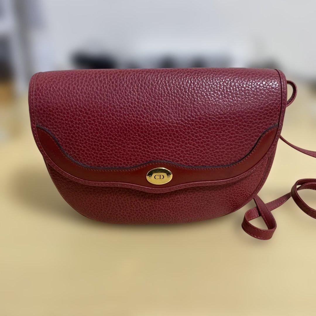 Christian Dior ヴィンテージ ショルダーバッグ レザー Christian Dior クリスチャンディオール ヴィンテージ ショルダー