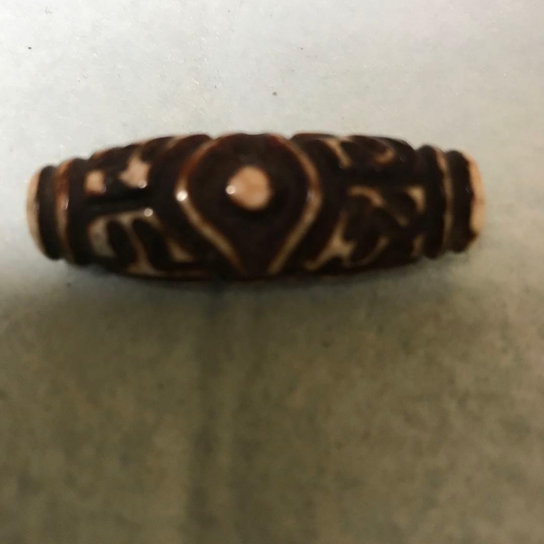 超珍品激レア‼︎ 彫刻　六字真言　二眼天珠　最強の魔除け　ふれでぃ