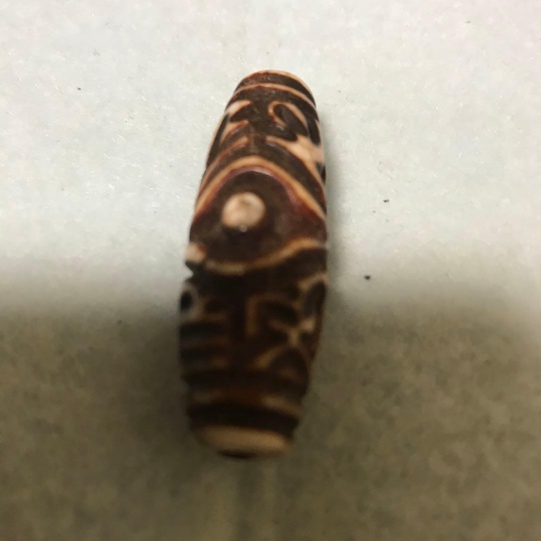 超珍品激レア‼︎ 彫刻　六字真言　二眼天珠　最強の魔除け　ふれでぃ