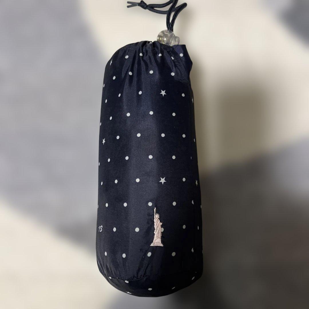 ネイビー 水玉模様 レインコート - メルカリ