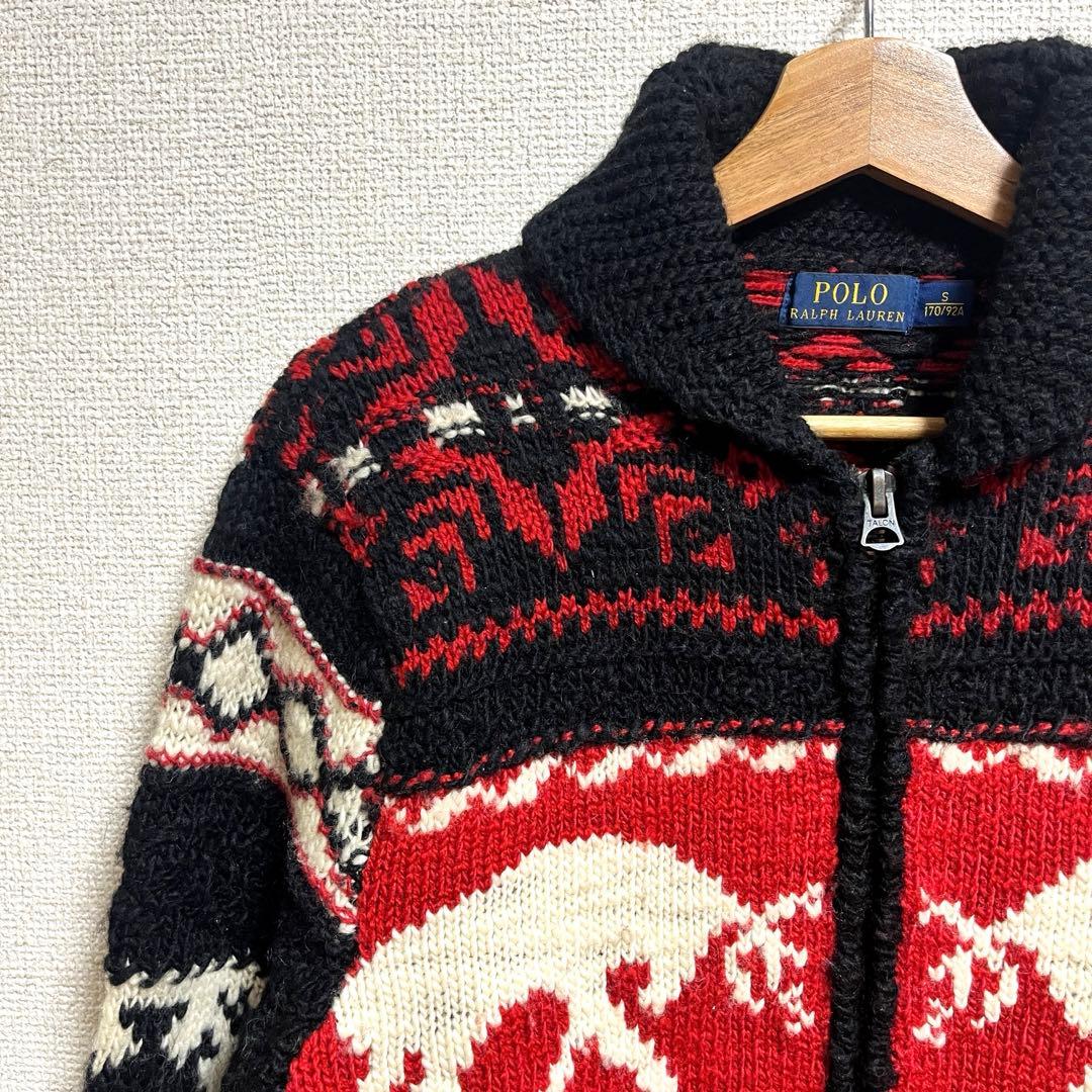 《POLO RALPH LAUREN》カウチンジップセーター カーディガン