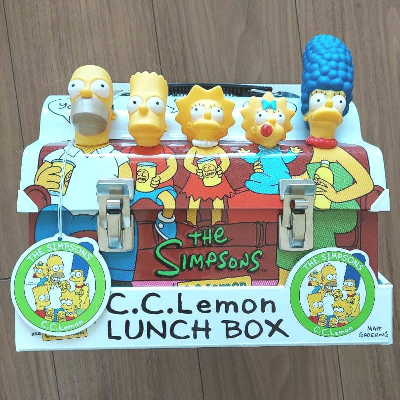 シンプソンズ×ccレモン フィギュア 缶の入れ物 トランク お弁当 懸賞