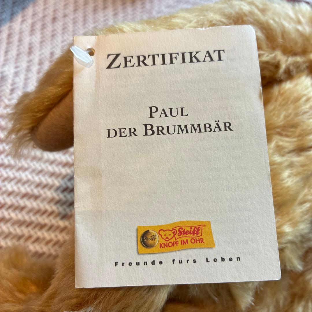 シュタイフ Steiff テディベア Paul グラウラー 100周年 - メルカリ