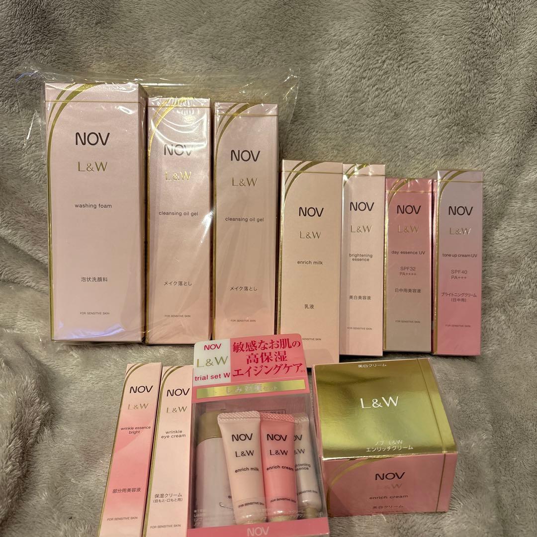 NOV L＆W スキンケアセット11点セット ノブ L&W お試しトライアルセットの内容【NOVの高保湿エイジングケア