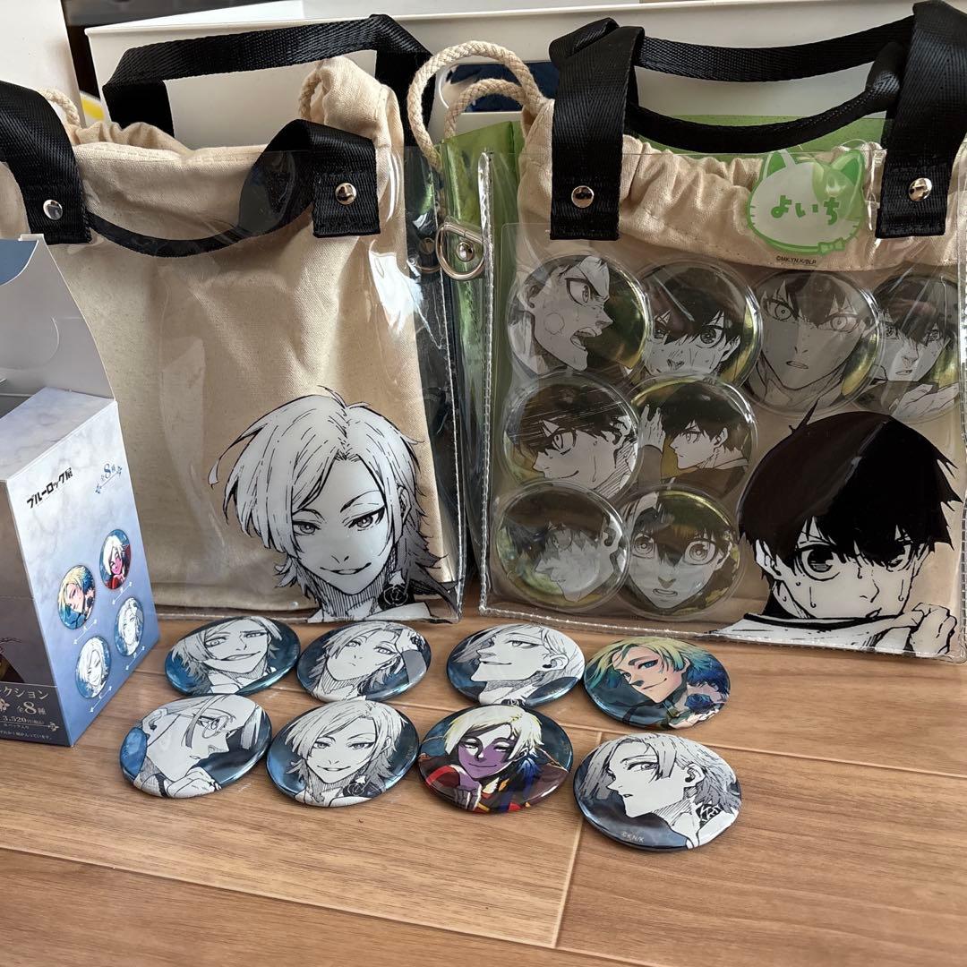 ブルーロック展 原画コマクリアバッグ 缶バッジ ミヒャエル・カイザー