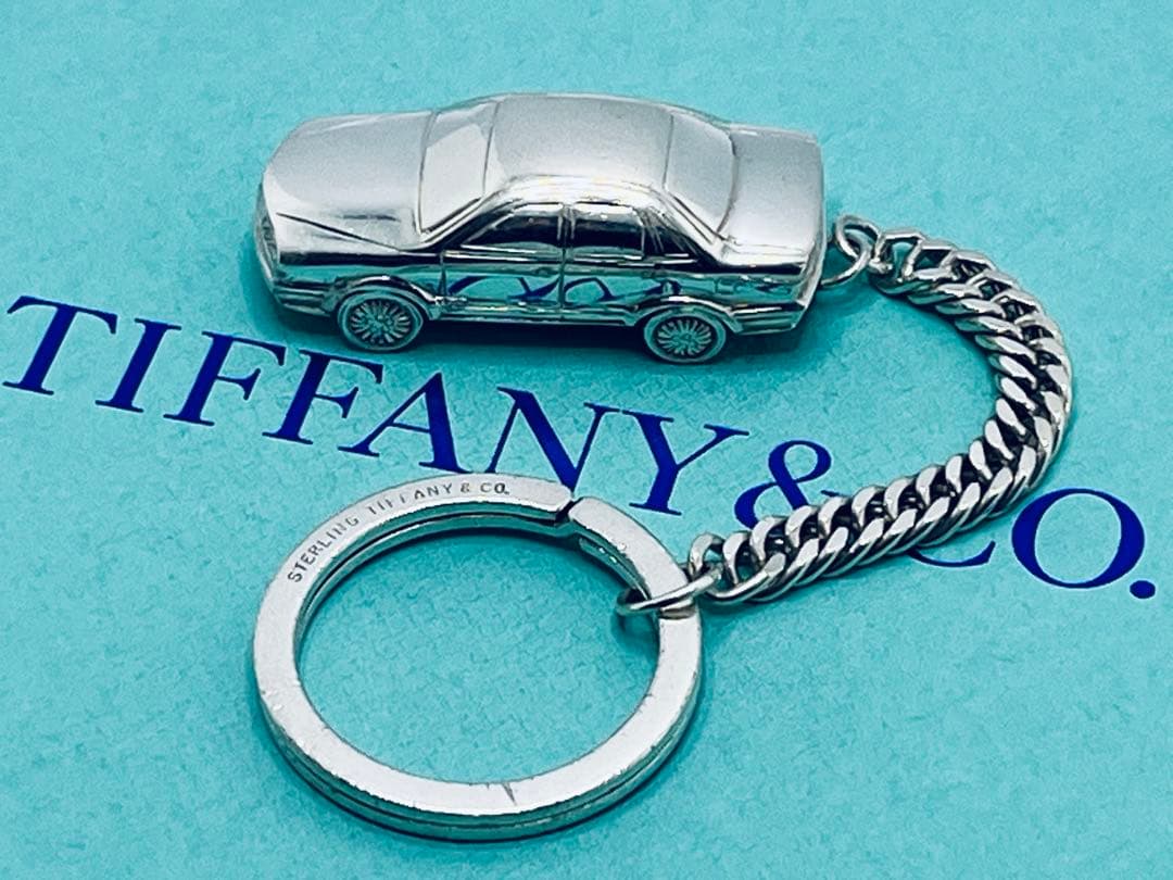 c074 希少　ティファニー　MITSUBISHI SIGMA キーホルダー リターン トゥ ティファニー™ ハンドバッグ キーリング スターリング