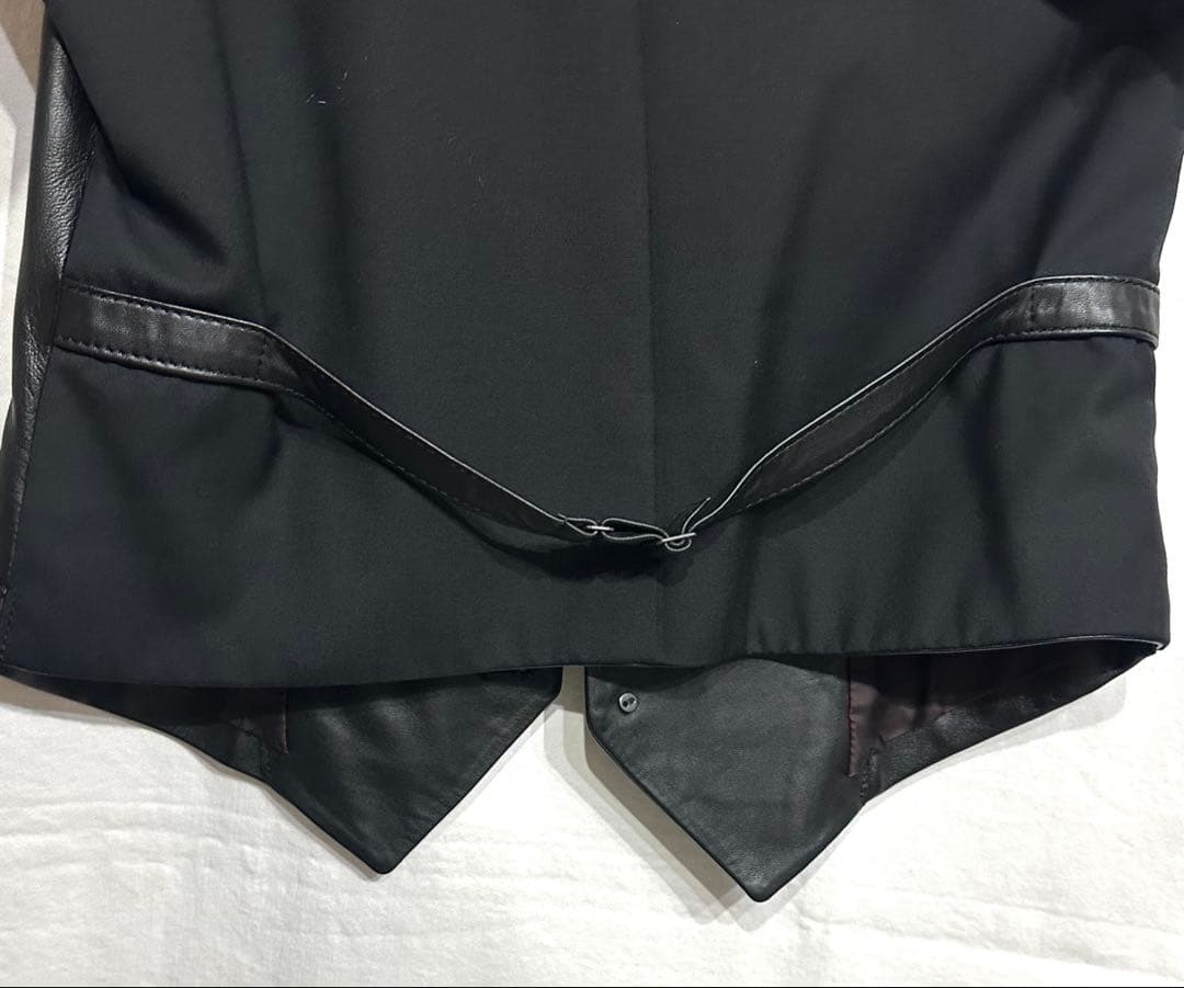 BACKLASHシープレザーベスト/バックラッシュスーツジャケットジレ