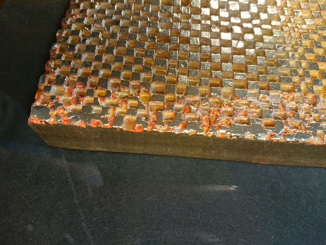 相転移/そうてんい 時空の織り物#5」堤 進 2011年制作 日本画 F4号