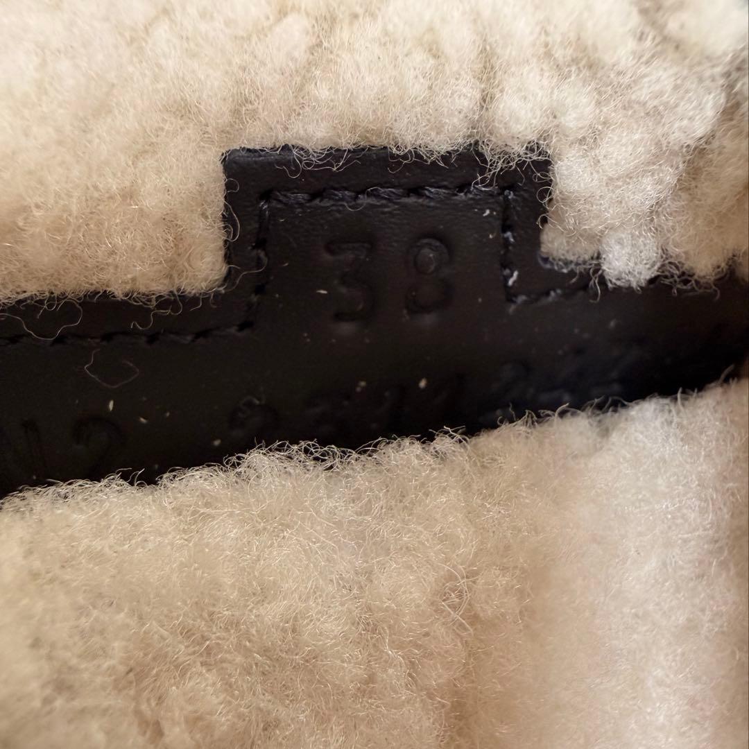 新品未使用　エルメス　サンダル 《シプレ》　シープスキン　黒　38サイズ