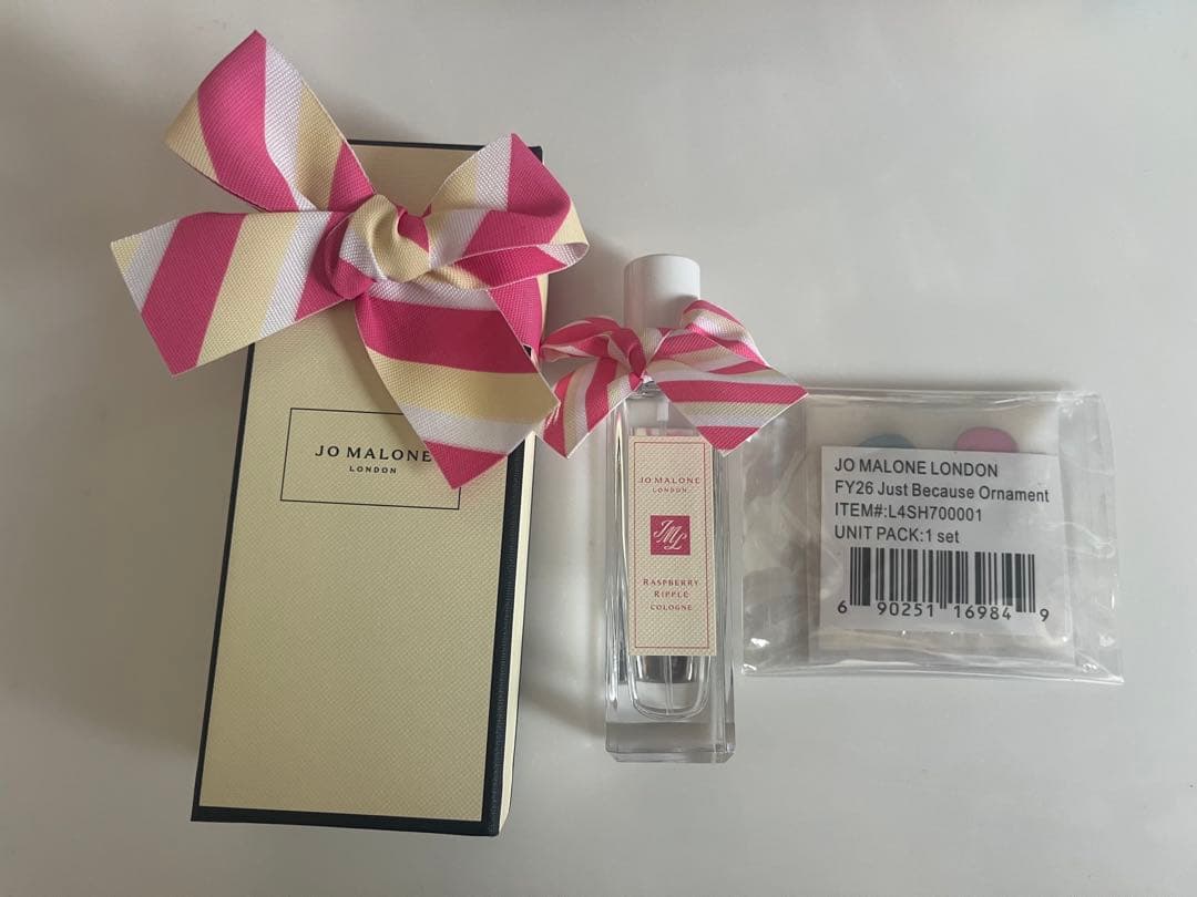 ジョーマローン　ラズベリーリップル　箱・購入特典付き 夏の甘酸っぱい記憶がプレイバック。ジョー マローン ロンドンの限定の