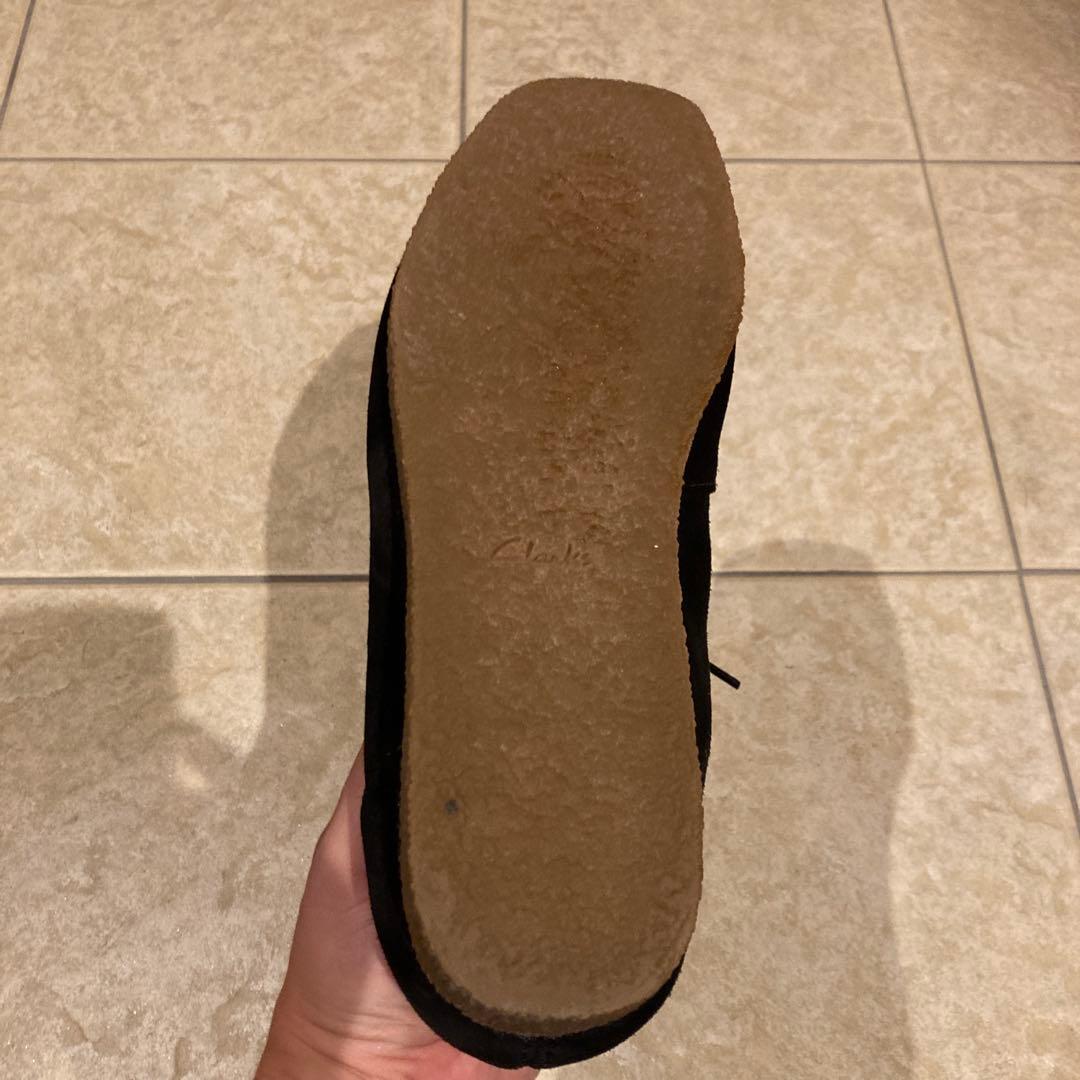 Clarks クラークス ワラビーブーツ 黒 25.5cm 美品