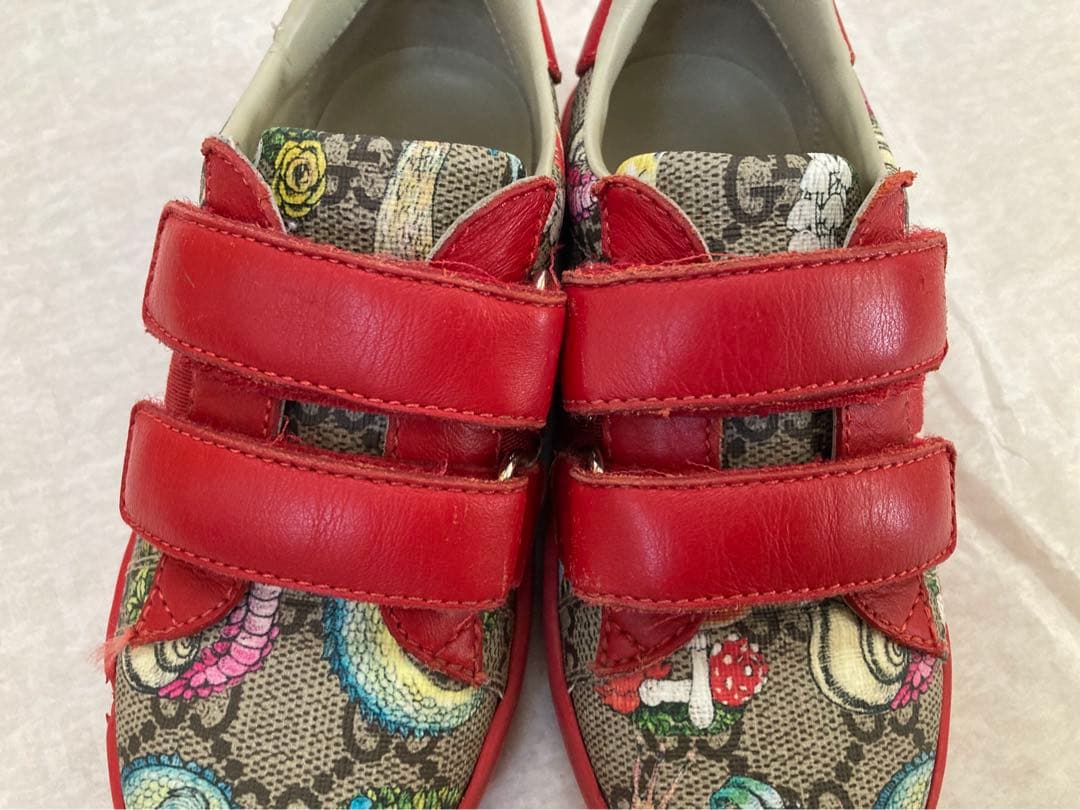 GUCCI グッチ x ヒグチユウコ　スニーカー　16.5cm キッズ レッド