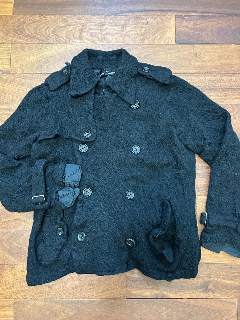 トリココムデギャルソン 縮絨ライダースジャケット タオ - メルカリ