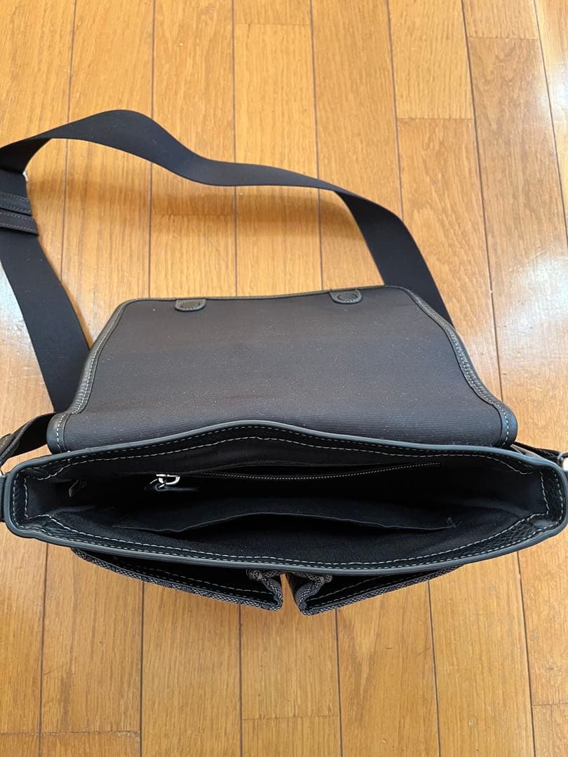 COACH ショルダーバッグ メンズ キャンバス×レザー CE534