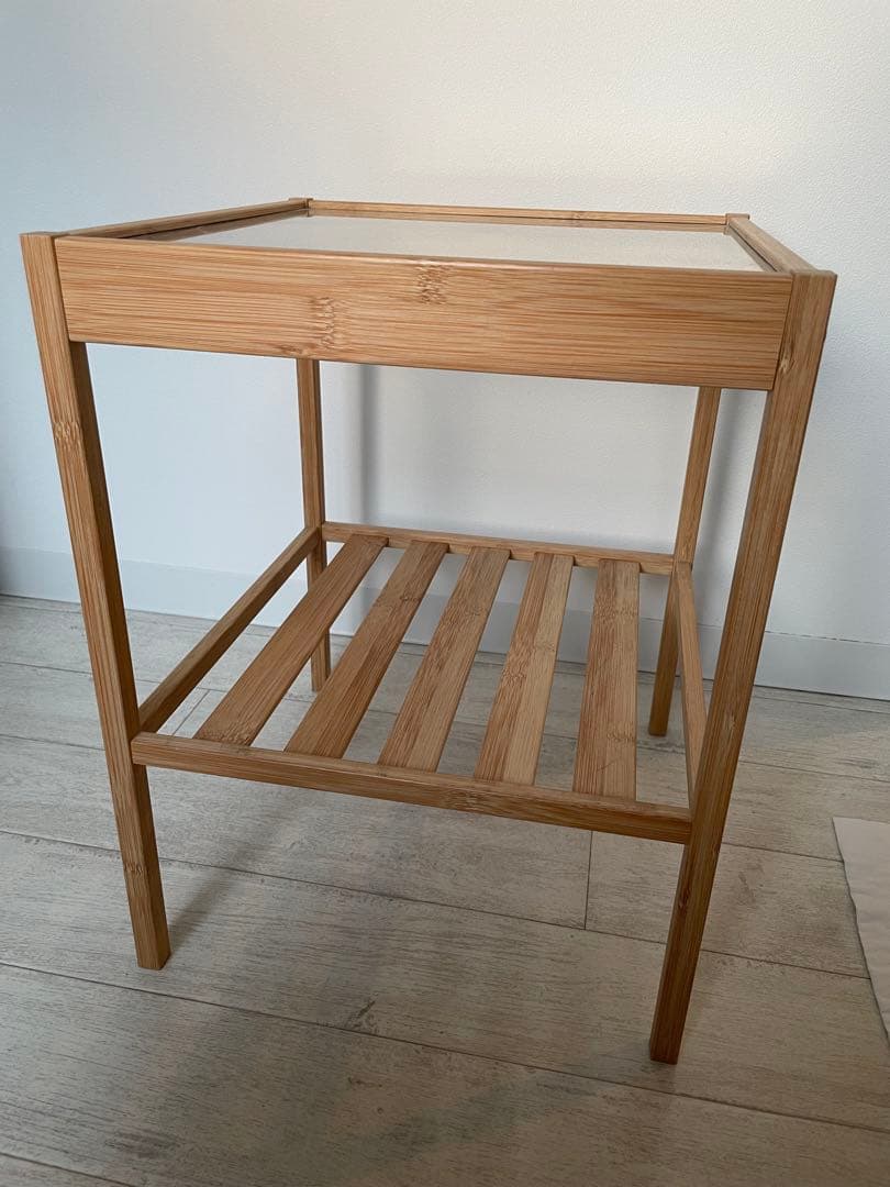 タイオウ サイドテーブル木製 丸型 W38D38H53 ③