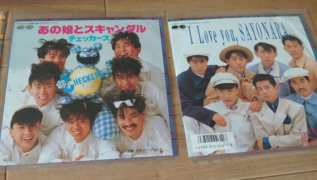 H*o様 昭和当時に購入 チェッカーズ 藤井フミヤ レコード プロマイド