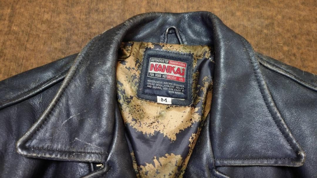 NANKAI 南海部品 Wレザージャケット Mサイズ 古着 W革ジャン - メルカリ