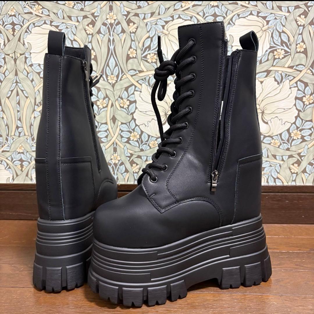 激安お得】22センチアップ シークレットブーツ 黒 23.5センチ - メルカリ